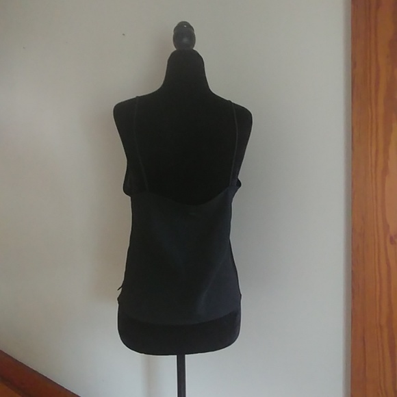 Semi sheer black camisole tank top size 10 - Picture 6 of 8